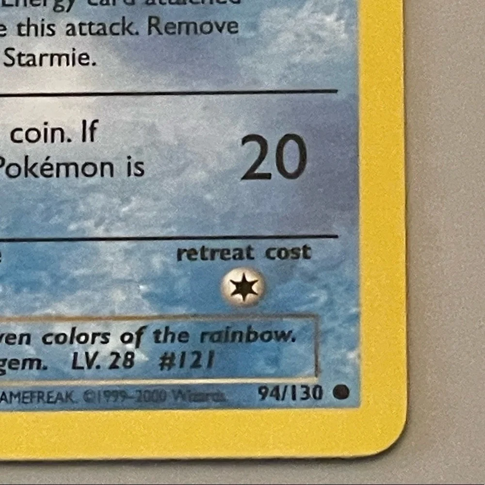 Pokémon Base Set 2 cards, set of 6 including Uncommon Seaking (60/130)